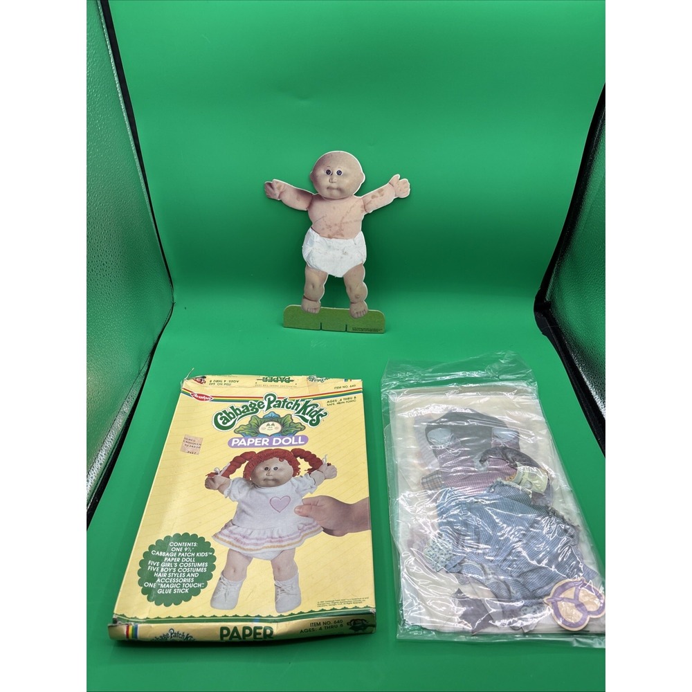 Vintage 1983 Cabbage Patch Kids Paper Doll Set By Avalon Item #640 Used